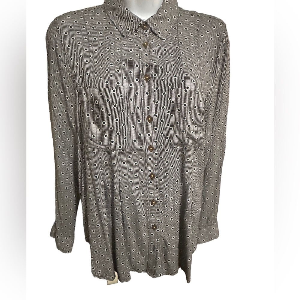MAEVE by Anthropology button down blouse sz 8